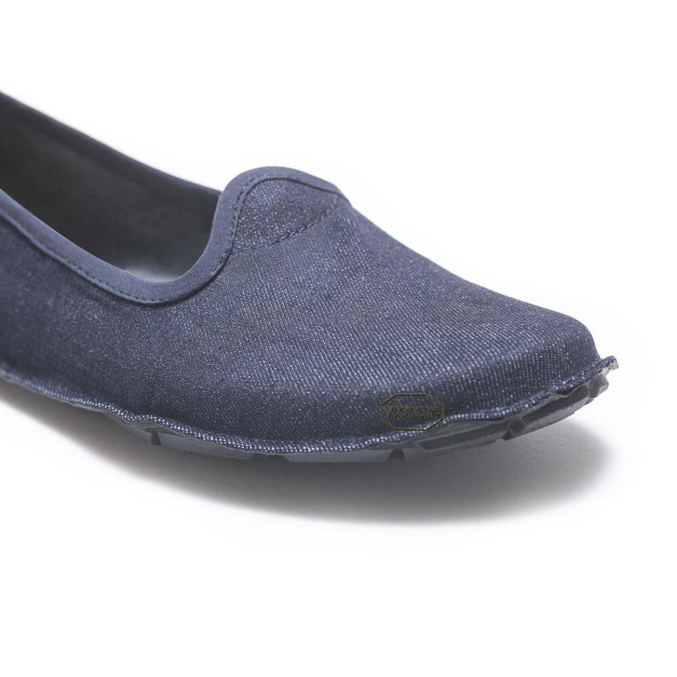 Women's Vibram One Quarter Canvas Shoes Blue | AUE45