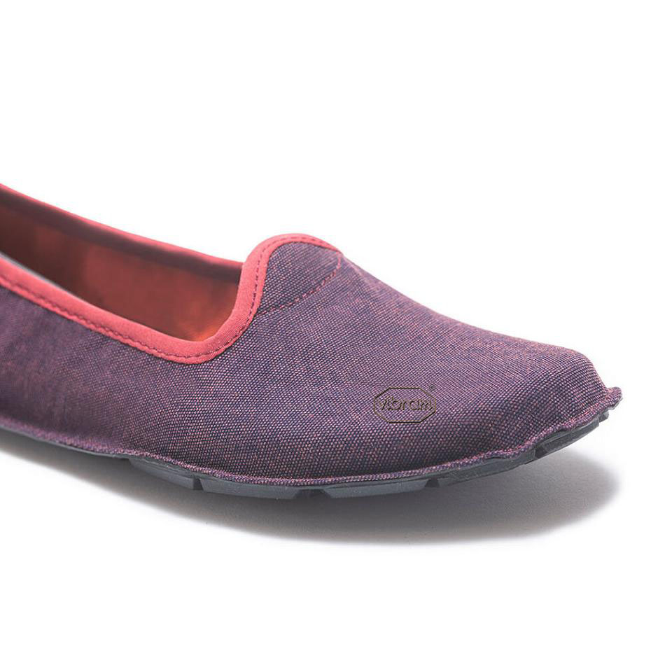 Women's Vibram One Quarter Canvas Shoes Red | AUW50