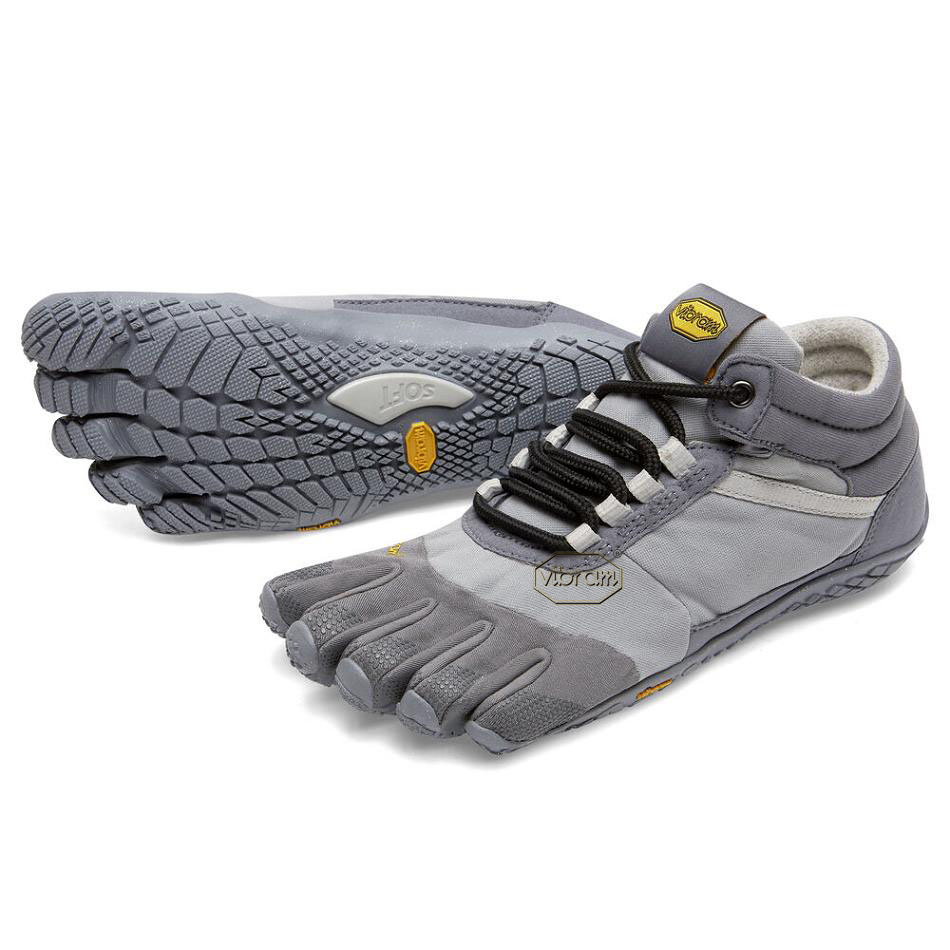 Women\'s Vibram Trek Ascent Insulated Casual Shoes Grey | AUV69