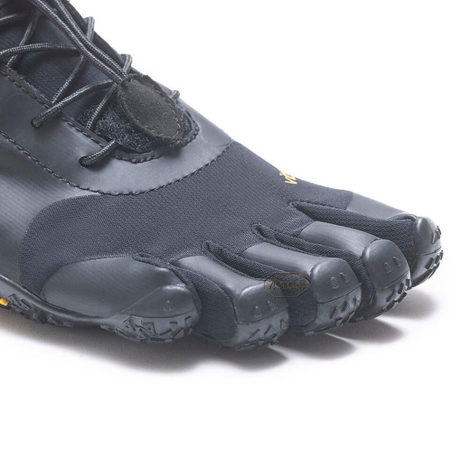 Women's Vibram V-Alpha Hiking Shoes Black | AUJ33