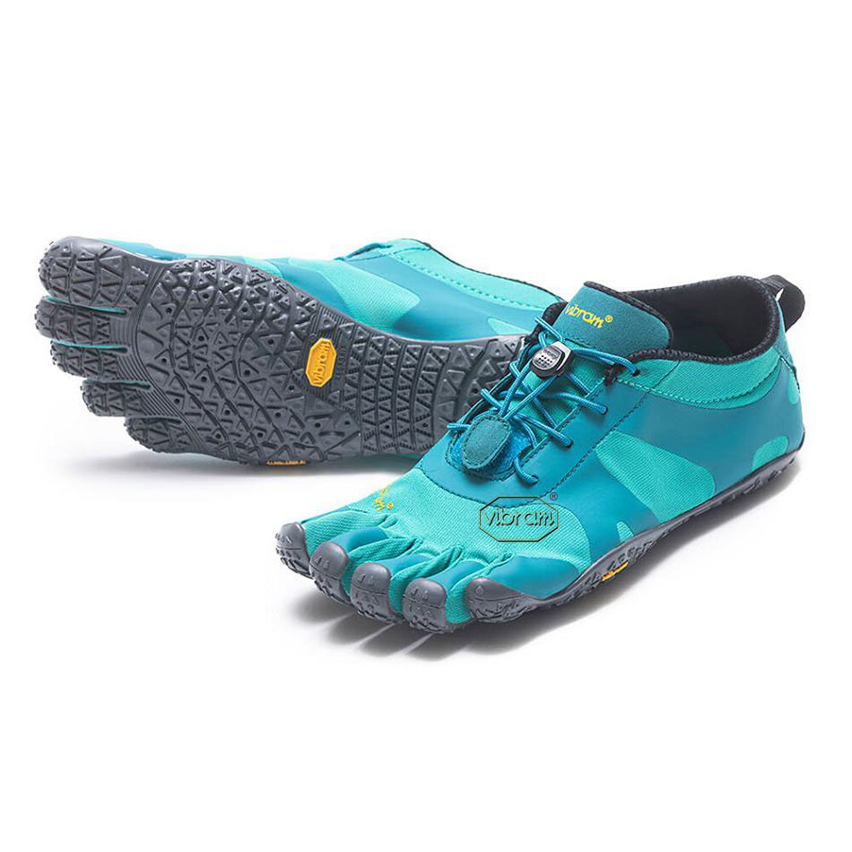 Women\'s Vibram V-Alpha Hiking Shoes Turquoise / Blue | AUM21