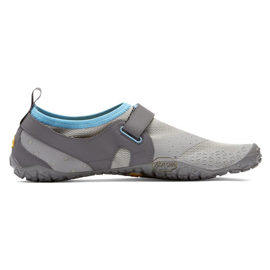 Women's Vibram V-Aqua Water Shoes Light Grey / Blue | AUS82