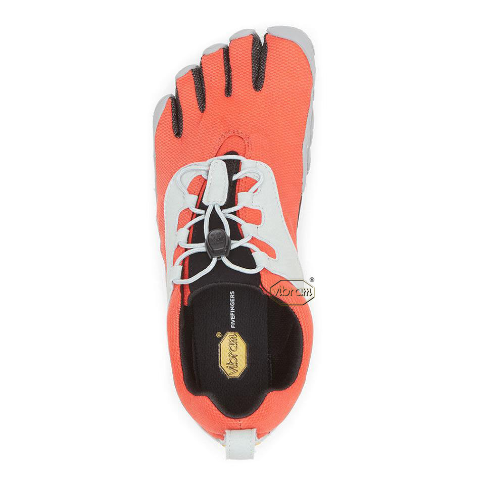 Women's Vibram V-Run Retro Running Shoes Red / Black / Grey | AUK13