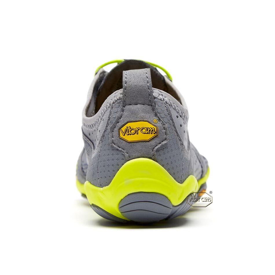 Women's Vibram V-Run Running Shoes Grey / Yellow | AUM66