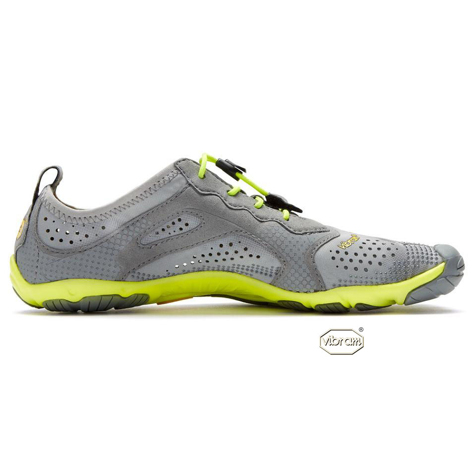 Women's Vibram V-Run Training Shoes Grey / Yellow | AUD77