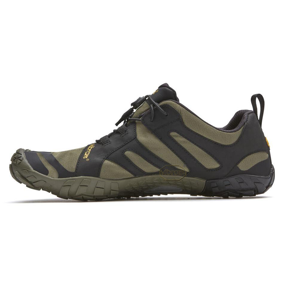 Women's Vibram V-Trail 2.0 Running Shoes Dark Green / Black | AUS76