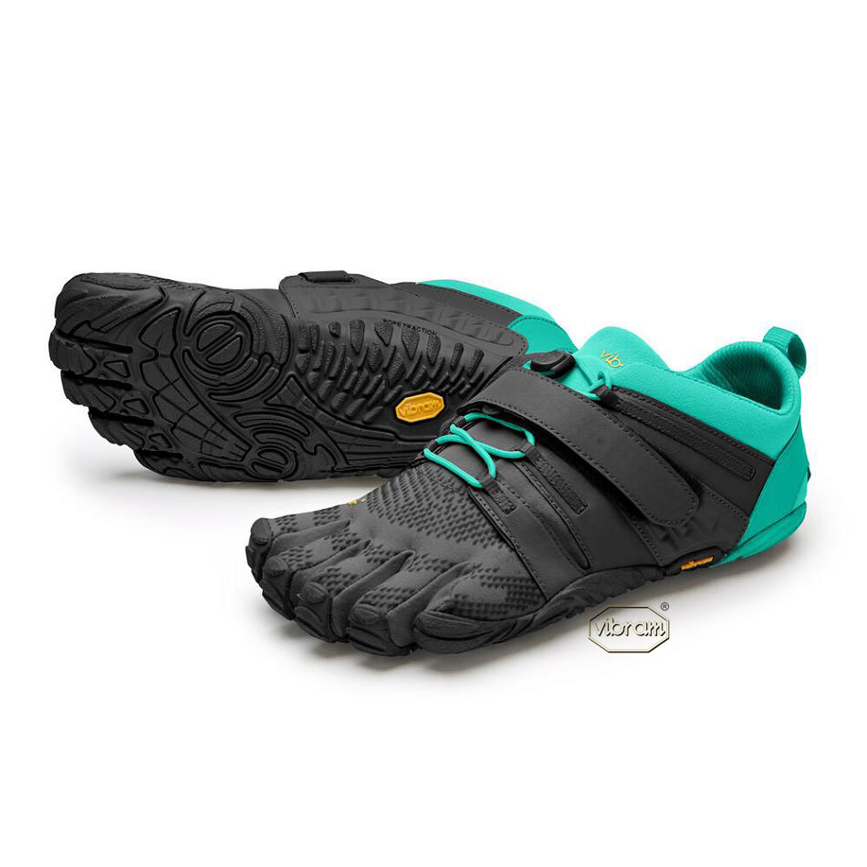 Women\'s Vibram V-Train 2.0 Training Shoes Black / Green | AUH05