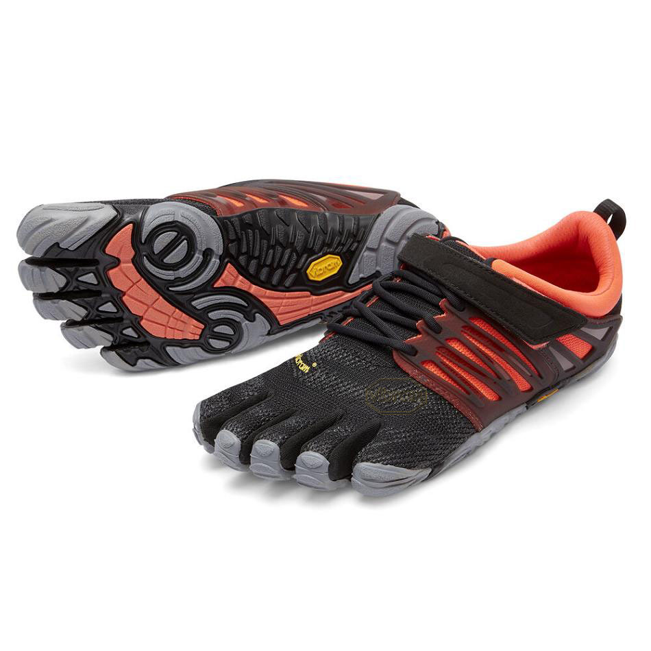 Women\'s Vibram V-Train Training Shoes Black / Coral / Grey | AUV66