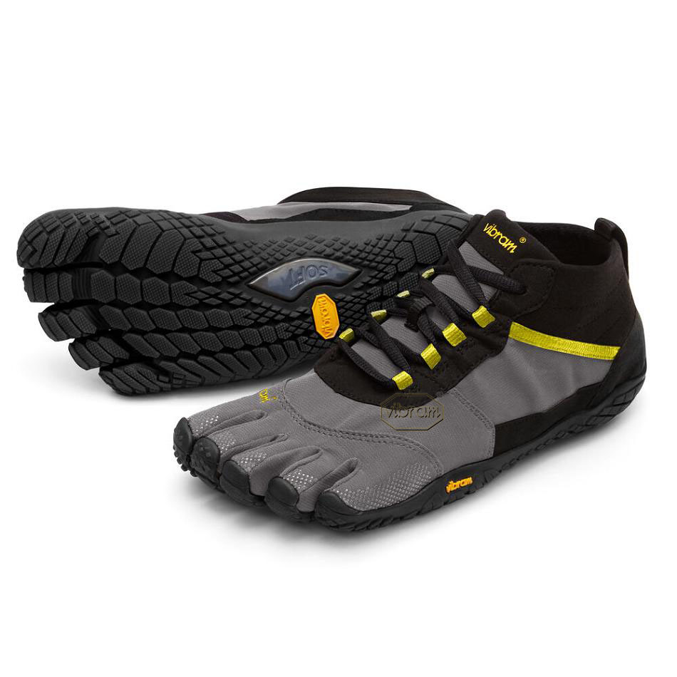 Women\'s Vibram V-Trek Casual Shoes Black / Grey | AUC14