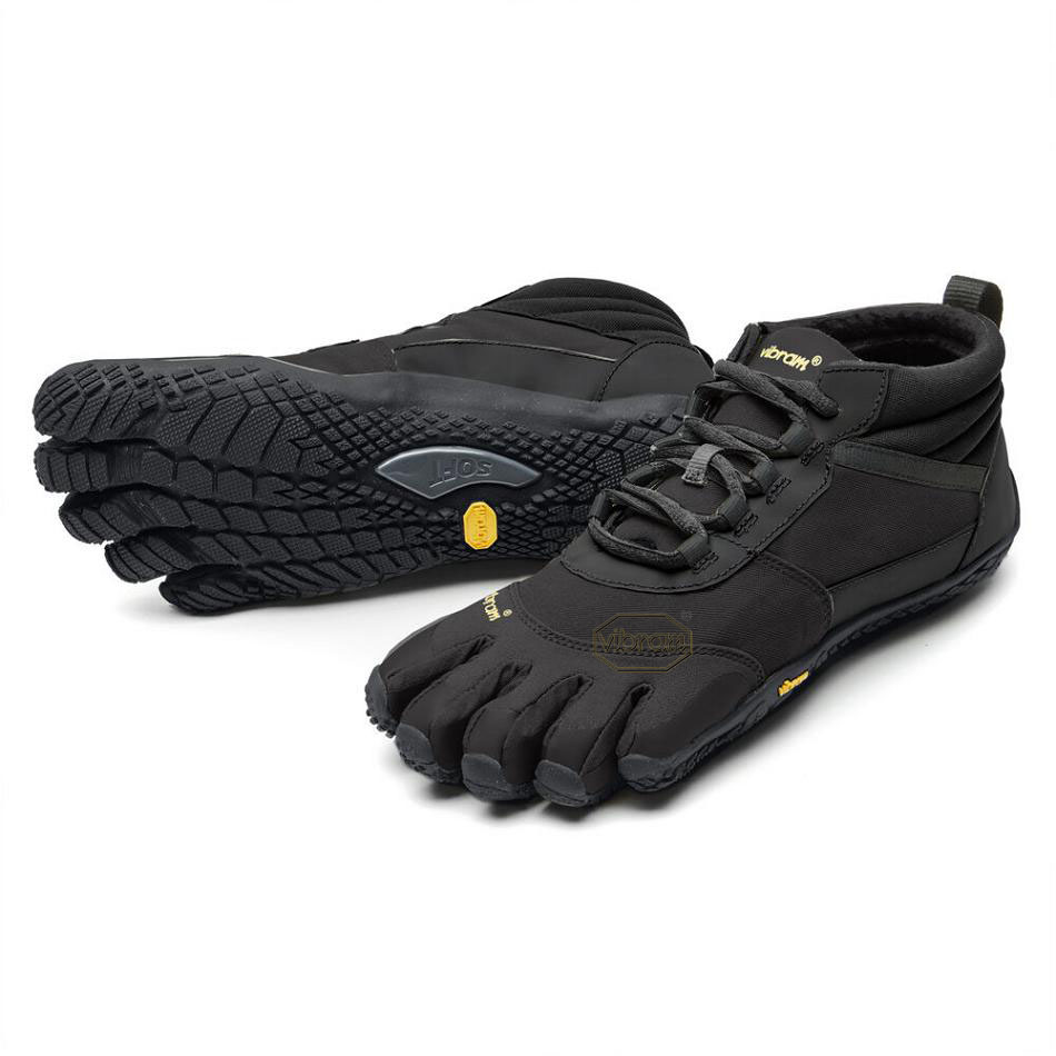 Women\'s Vibram V-Trek Insulated Casual Shoes Black | AUJ87