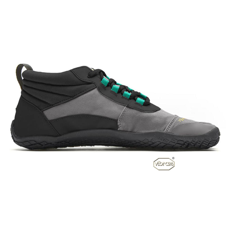 Women's Vibram V-Trek Insulated Casual Shoes Black / Grey / Green | AUR49