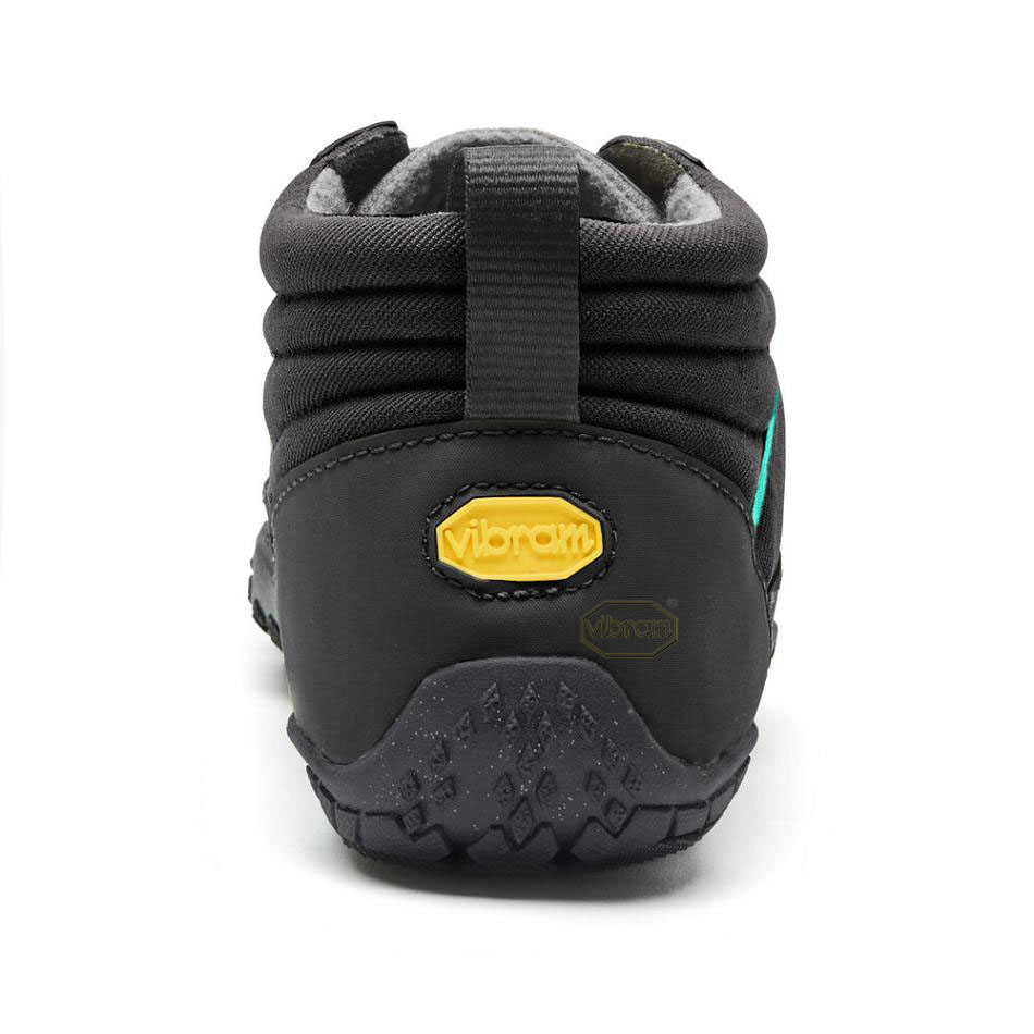 Women's Vibram V-Trek Insulated Hiking Shoes Black / Grey / Green | AUT95