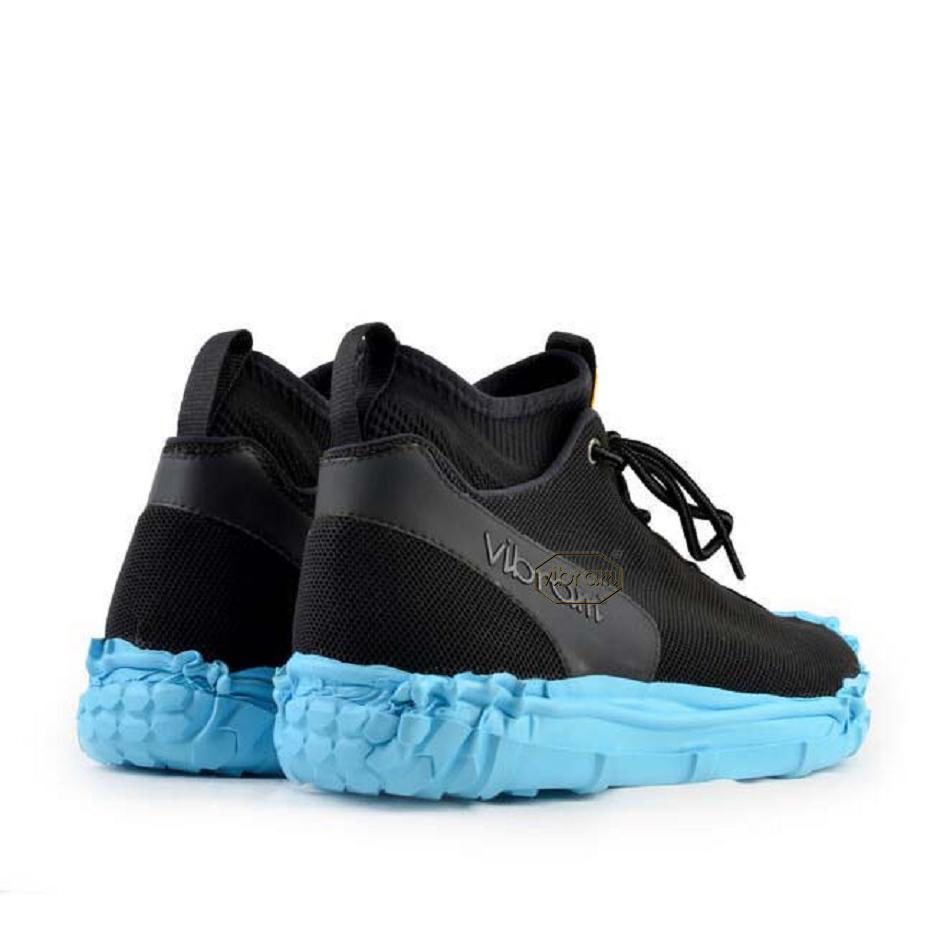 Women's Vibram WRAP TECH Blue Shoes Black / Blue | AUC44