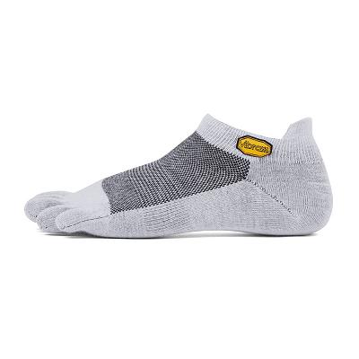 Men's Vibram 5TOE No Show Socks Light Grey | AUM45