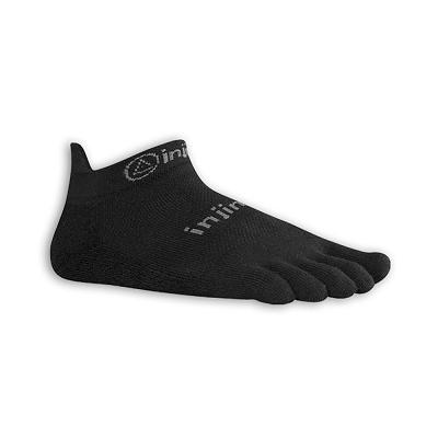 Men's Vibram Injinji No-Show Socks Black | AUE03