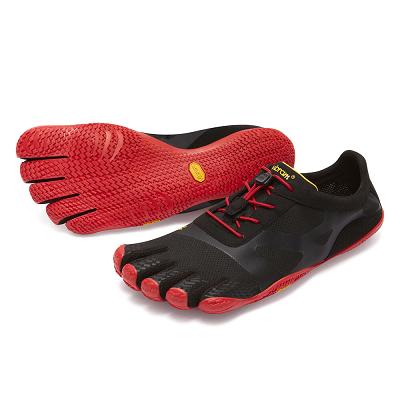 Men's Vibram KSO EVO Training Shoes Black / Red | AUT02