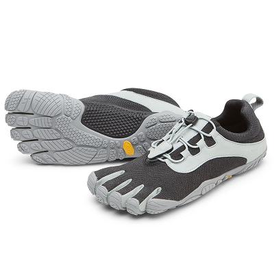 Men's Vibram V-Run Retro Running Shoes Black / Grey | AUW47