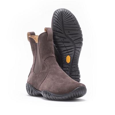 Women's Vibram Just For Me-Horse Ecostep Natural Boots Dark Brown | AUY75