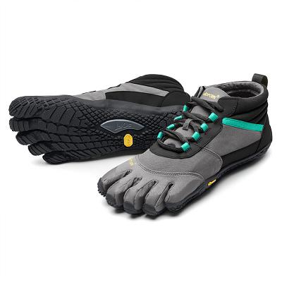 Women's Vibram V-Trek Insulated Hiking Shoes Black / Grey / Green | AUT95